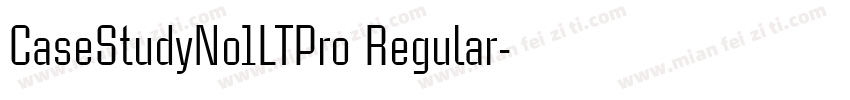 CaseStudyNo1LTPro Regular字体转换
